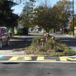 The Black Lives Matter crosswalk at the intersection of Arch and Green streets